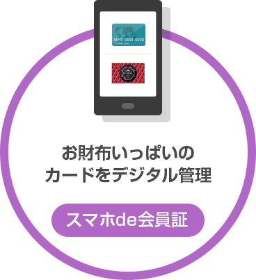 スマホde会員証 お財布いっぱいのカードをデジタル管理